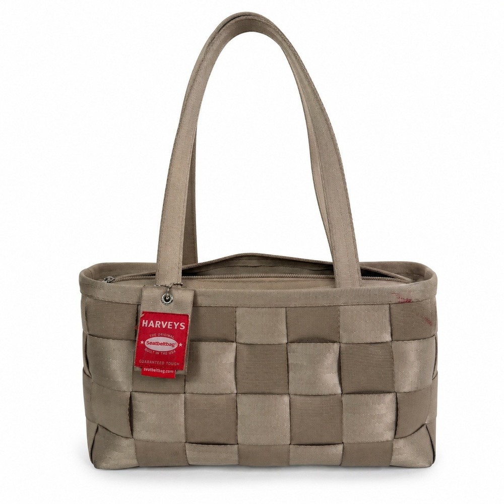 Harveys Seatbeltbag Large Satchel Champagne Woven Shoulder Bag‎ USA